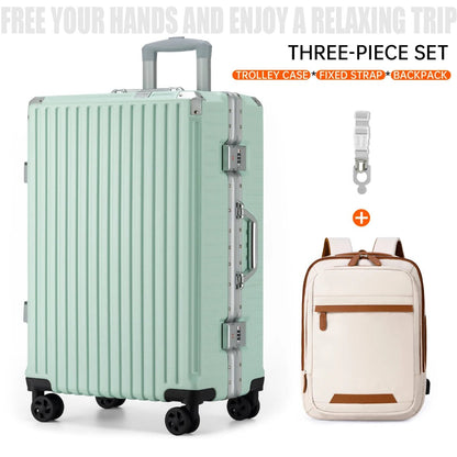 Trolley Luggage 20 24 26 28 Inch Aluminum Frame Rolling Luggage Case USB Travel Suitcase on Wheels Combination Lock Carry - On Luggage - RELUX.STORETrolley Luggage 20 24 26 28 Inch Aluminum Frame Rolling Luggage Case USB Travel Suitcase on Wheels Combination Lock Carry - On Luggage