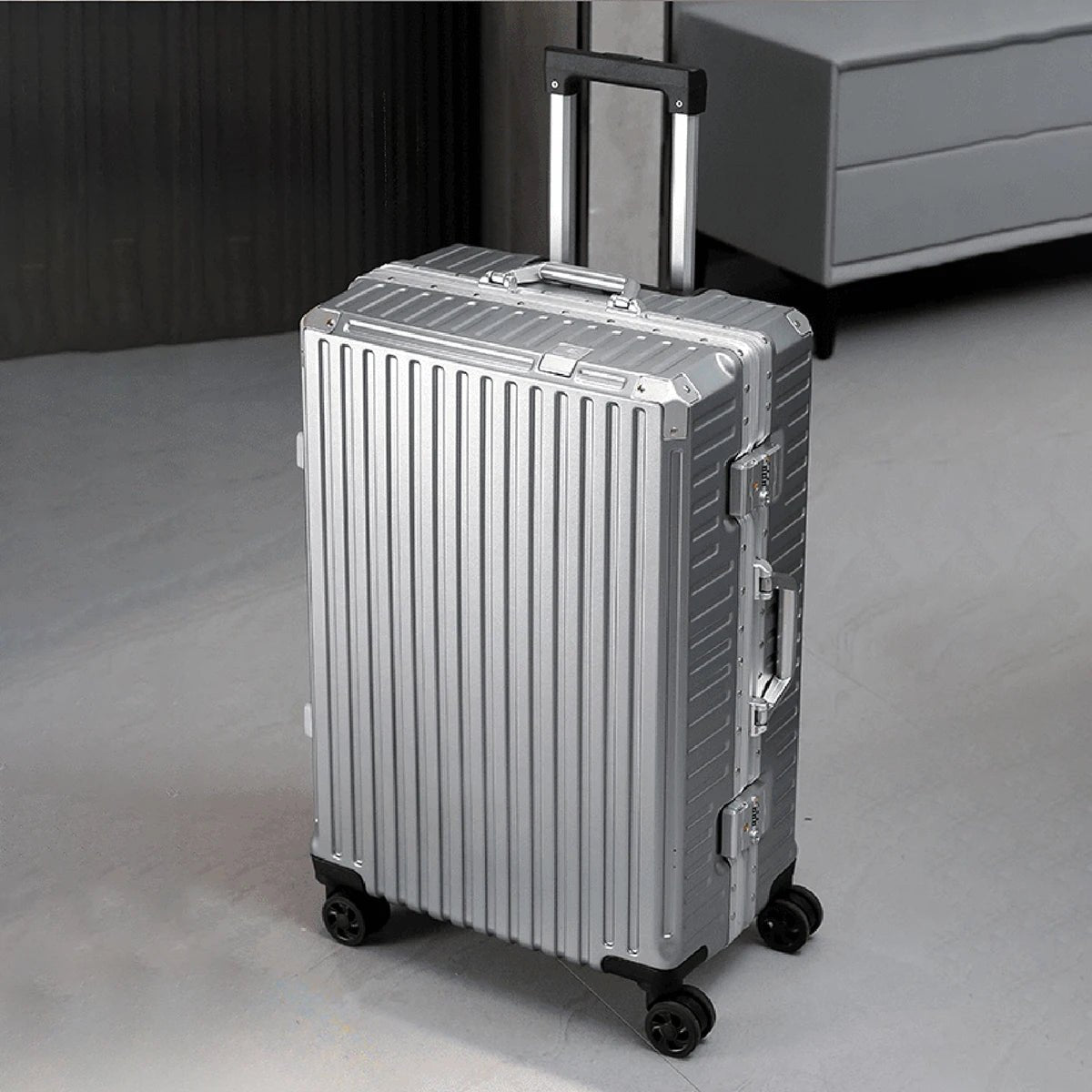 Trolley Luggage 20 24 26 28 Inch Aluminum Frame Rolling Luggage Case USB Travel Suitcase on Wheels Combination Lock Carry - On Luggage - RELUX.STORETrolley Luggage 20 24 26 28 Inch Aluminum Frame Rolling Luggage Case USB Travel Suitcase on Wheels Combination Lock Carry - On Luggage