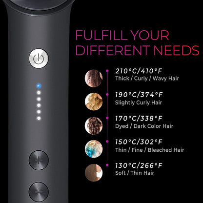 “TYMO Hair Straightening Comb – Fast Heat Ionic Hair Straightener Brush for Smooth, Frizz - Free & Salon - Quality Hair” - RELUX.STORE