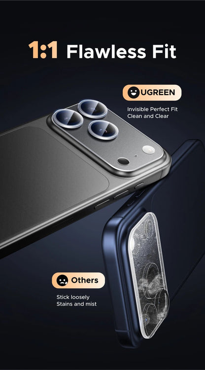 📸 UGREEN Camera Lens Protector for iPhone 17 Pro Max / 17 Air – Full Glass HD Protective Film (1PCS) - RELUX.STORE