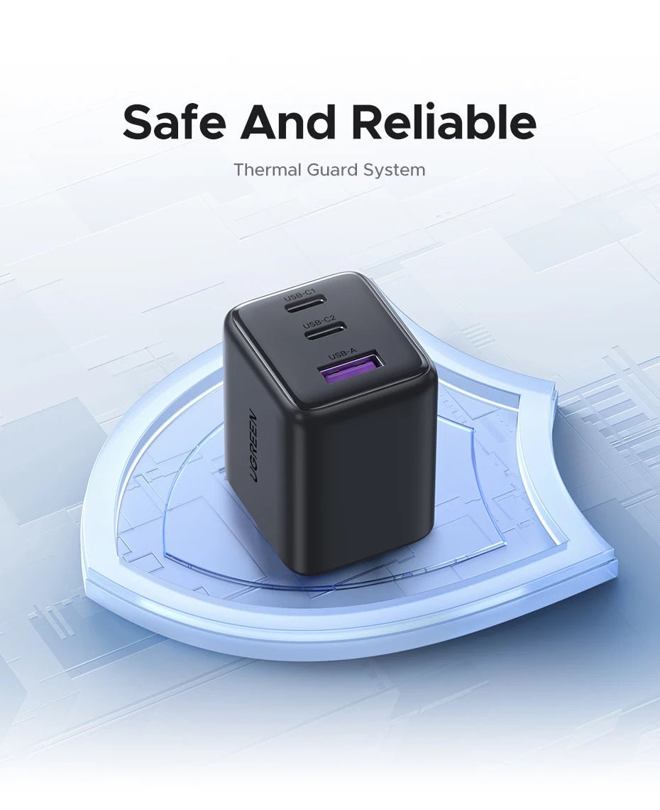 UGREEN Mini GaN PD 3.0 USB - C Charger 20W/30W – Fast Wall Charger for iPhone 16/15/14 Pro, Samsung S25, Xiaomi, iPad & Tablet [US Plug] - RELUX.STORE