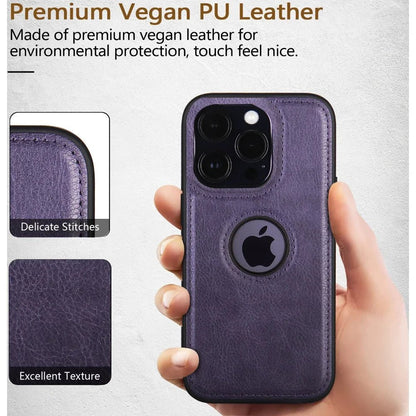 "Ultra - Thin Slim Leather Phone Case for iPhone 17/16/15/14/13/12 – Shockproof Business Cover, Pro Max & Mini Compatible" - RELUX.STORE