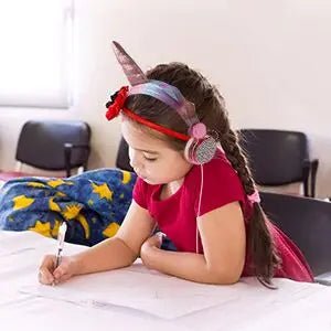 Unicorn Kids Pink Headphones for Girls – Wired Headset with Microphone, Perfect for School, Birthday, Xmas & Unicorn Gift - RELUX.STORE