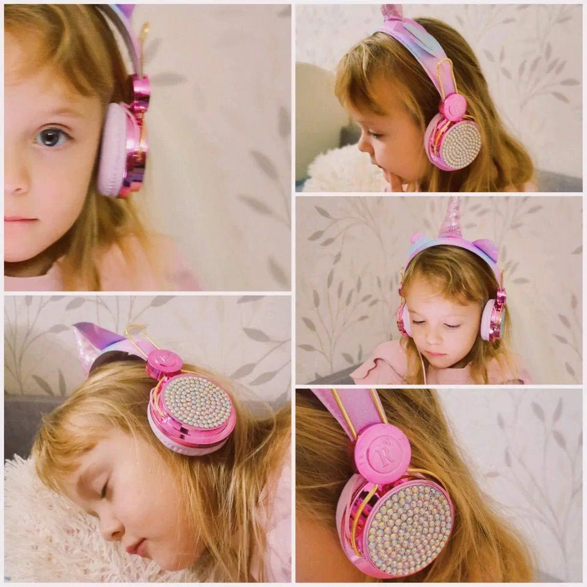 Unicorn Kids Pink Headphones for Girls – Wired Headset with Microphone, Perfect for School, Birthday, Xmas & Unicorn Gift - RELUX.STORE