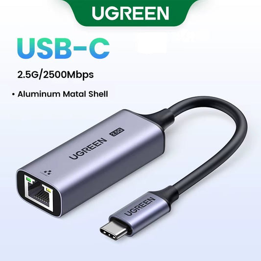 "USB 2.5G Ethernet Adapter – 2500Mbps USB 3.0 Network Card for Laptop, PC, NAS, Server | Windows & Mac Compatible, USB - A/C Internet Adapter" - RELUX.STORE