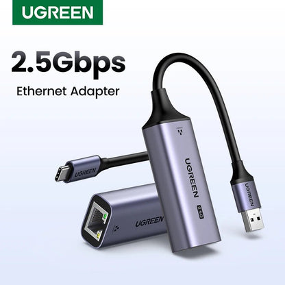 "USB 2.5G Ethernet Adapter – 2500Mbps USB 3.0 Network Card for Laptop, PC, NAS, Server | Windows & Mac Compatible, USB - A/C Internet Adapter" - RELUX.STORE