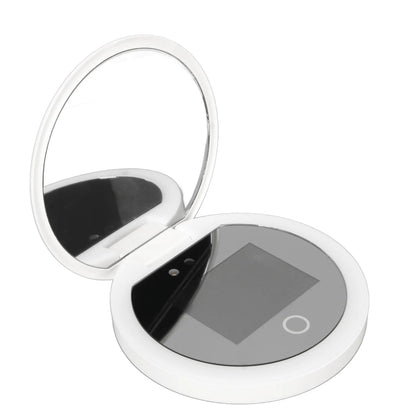 UV Mirror Sunscreen Testing Camera with Light 2X Magnification Travel Makeup 3.5in Pocket Size L - RELUX.STORE