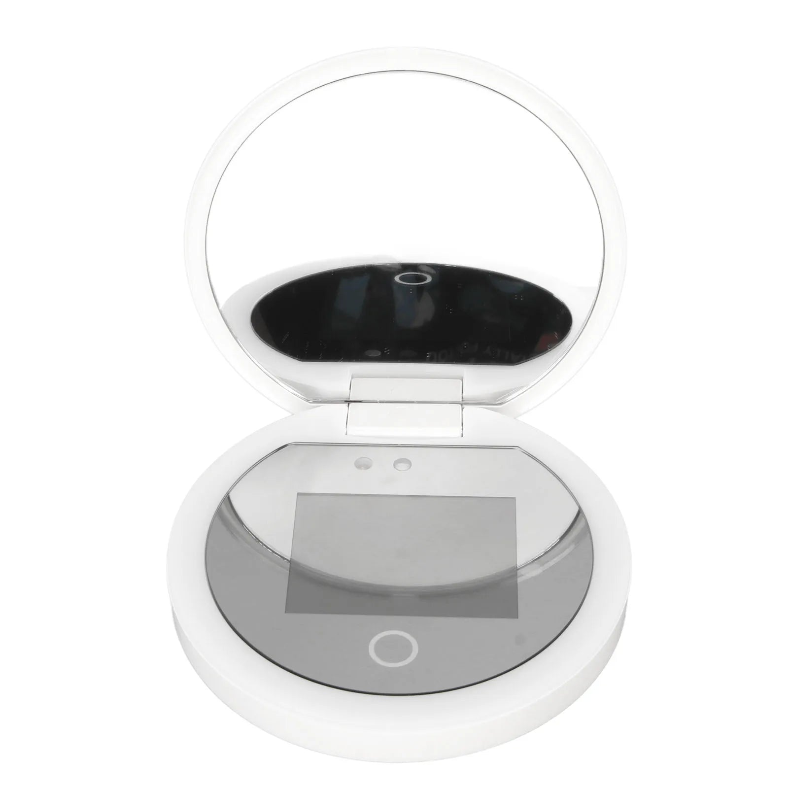 UV Mirror Sunscreen Testing Camera with Light 2X Magnification Travel Makeup 3.5in Pocket Size L - RELUX.STORE