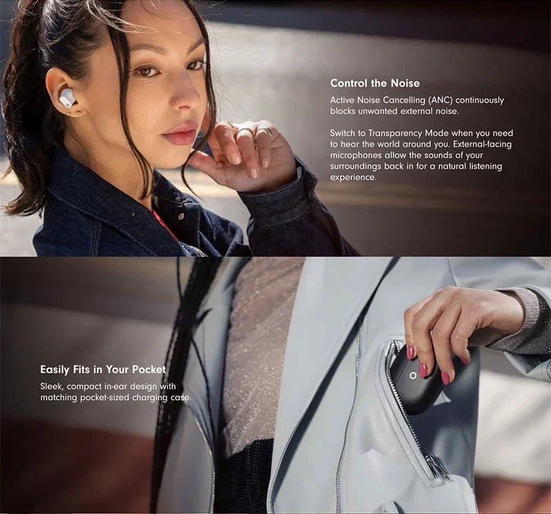 "UYUXIO Wireless Earbuds – Bluetooth 5.3, ENC Noise Cancelling, HiFi Stereo, Transparency Mode TWS Headphones for iPhone & Samsung" - RELUX.STORE