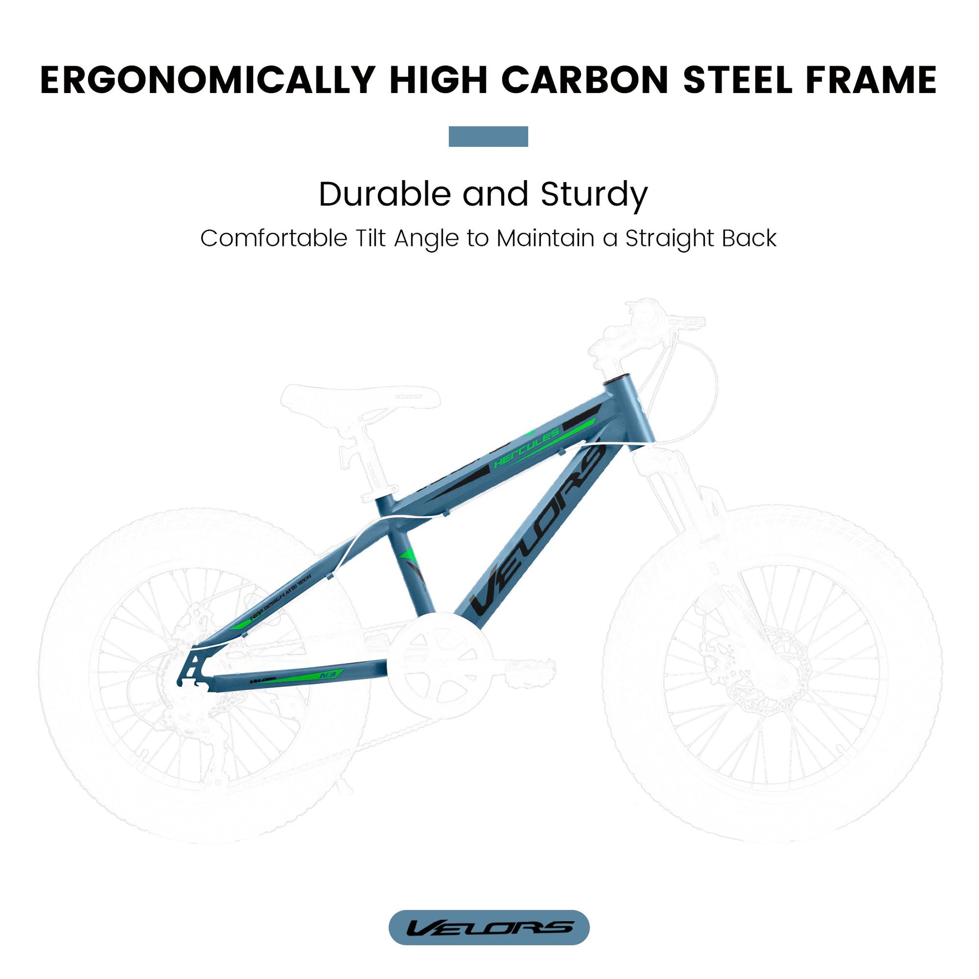 V20235 20 Inch Fat Tire Bike 7 Speed Mountain Bike, Dual Disc Brakes, High Carbon Steel Frame, Front Suspension, Mountain Buggy, City Commuter City Bike, Fat Tire Bike - RELUX.STORE