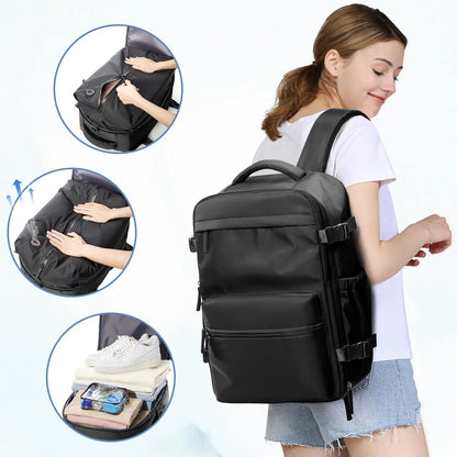Vacuum Backpack Travel Bag for Men Large Capacity Backpack Business Laptop Backpack Women Men Expandable Backpack School Bag - RELUX.STOREVacuum Backpack Travel Bag for Men Large Capacity Backpack Business Laptop Backpack Women Men Expandable Backpack School Bag