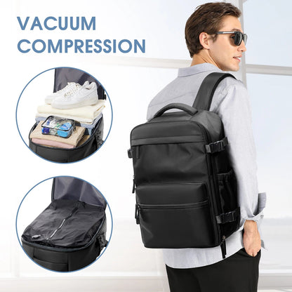 Vacuum Backpack Travel Bag for Men Large Capacity Backpack Business Laptop Backpack Women Men Expandable Backpack School Bag - RELUX.STOREVacuum Backpack Travel Bag for Men Large Capacity Backpack Business Laptop Backpack Women Men Expandable Backpack School Bag