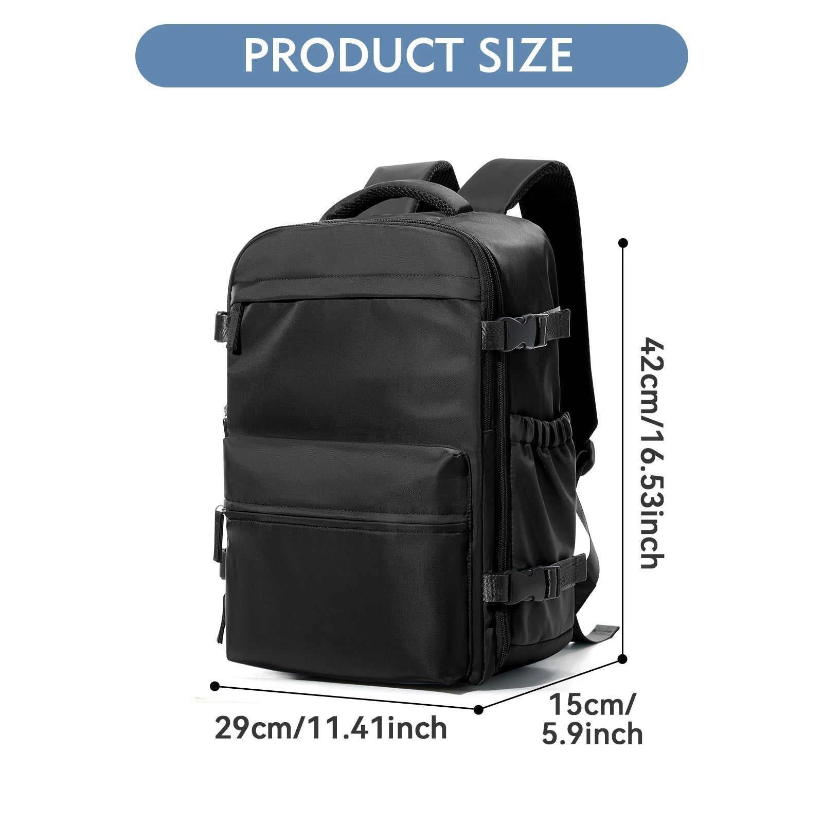Vacuum Backpack Travel Bag for Men Large Capacity Backpack Business Laptop Backpack Women Men Expandable Backpack School Bag - RELUX.STOREVacuum Backpack Travel Bag for Men Large Capacity Backpack Business Laptop Backpack Women Men Expandable Backpack School Bag