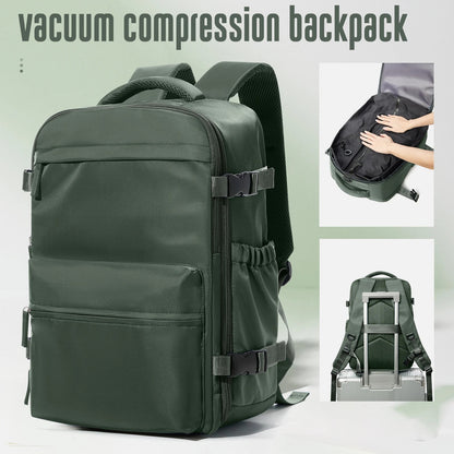 Vacuum Backpack Travel Bag for Men Large Capacity Backpack Business Laptop Backpack Women Men Expandable Backpack School Bag - RELUX.STOREVacuum Backpack Travel Bag for Men Large Capacity Backpack Business Laptop Backpack Women Men Expandable Backpack School Bag