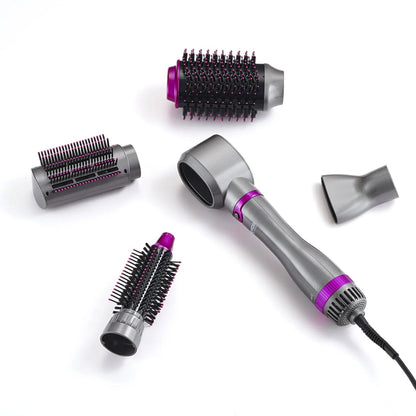 VEVOR 5 - in - 1 Hair Dryer Brush – Hot Air Styler with Upgraded Negative Ion Technology for Curling, Straightening & Volumizing - RELUX.STORE