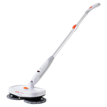 VEVOR Cordless Electric Spin Mop – Rechargeable Floor Cleaner with Water Tank, LED Headlight, Dual Mop Heads & Microfiber Pads, 40 - Min Battery, for Hardwood & Tile - RELUX.STORE