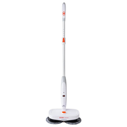 VEVOR Cordless Electric Spin Mop – Rechargeable Floor Cleaner with Water Tank, LED Headlight, Dual Mop Heads & Microfiber Pads, 40 - Min Battery, for Hardwood & Tile - RELUX.STORE