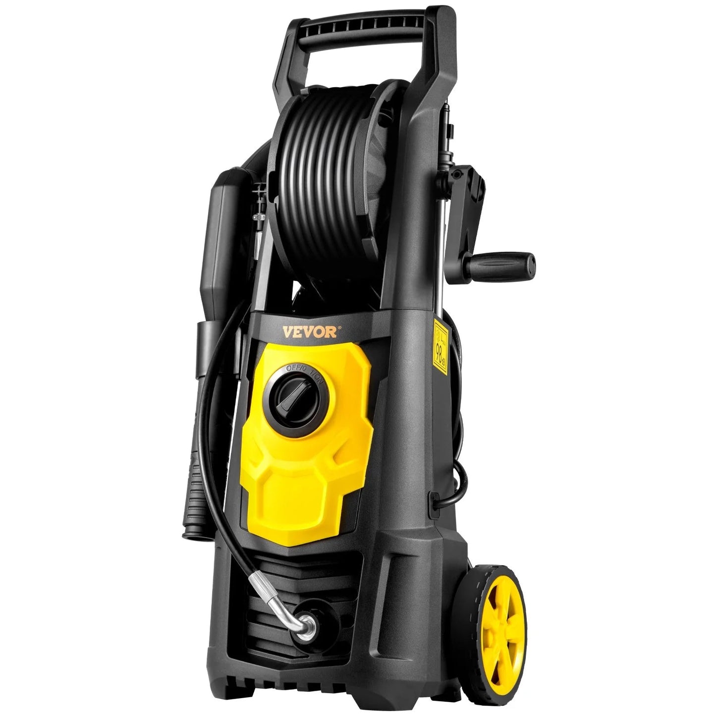 VEVOR Electric Pressure Washer 2000 PSI – 1.76 GPM Portable Power Washer with 30 Ft Hose, 5 Nozzles & Foam Cannon, Patio, Car & Driveway Cleaner, ETL Certified - RELUX.STORE