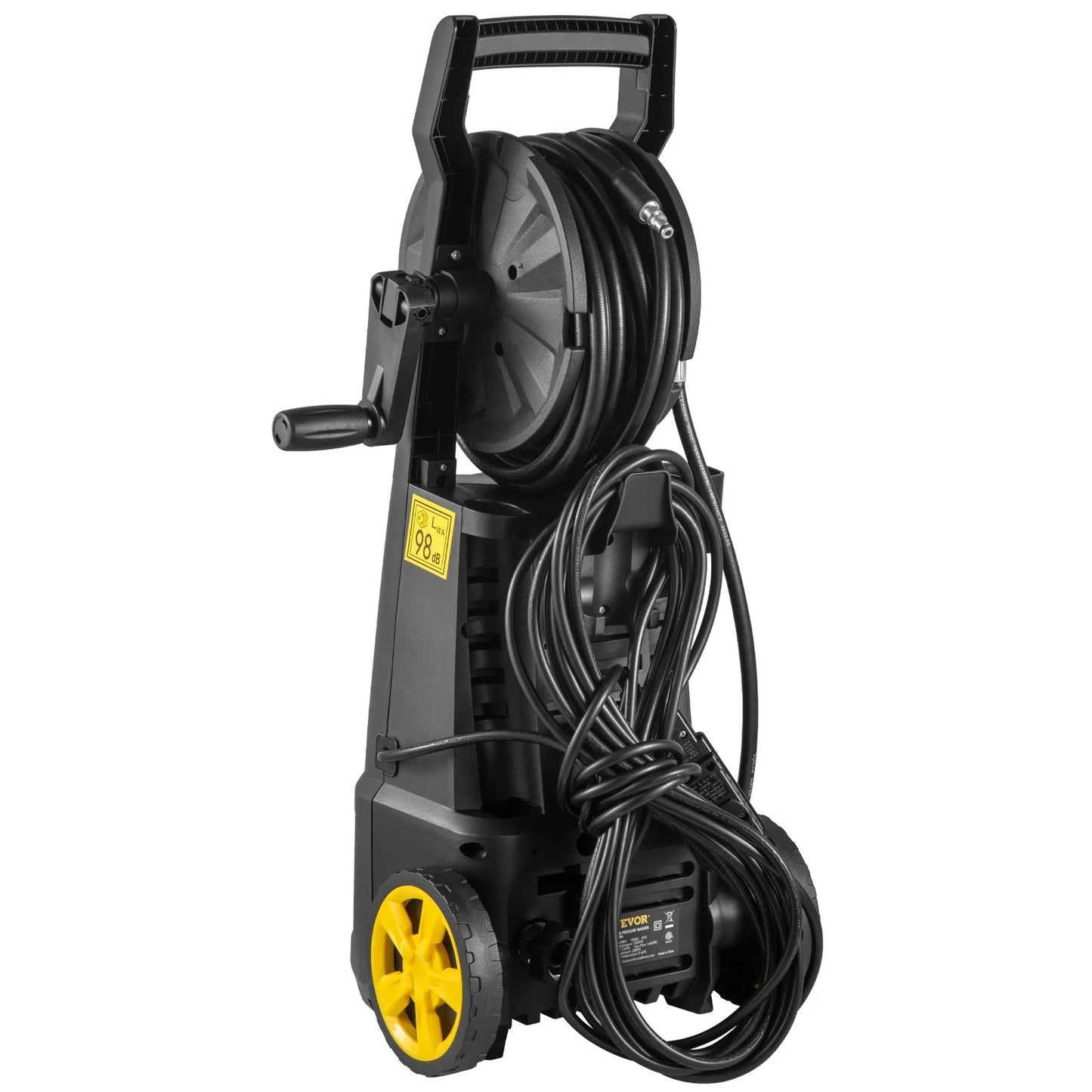 VEVOR Electric Pressure Washer 2000 PSI – 1.76 GPM Portable Power Washer with 30 Ft Hose, 5 Nozzles & Foam Cannon, Patio, Car & Driveway Cleaner, ETL Certified - RELUX.STORE