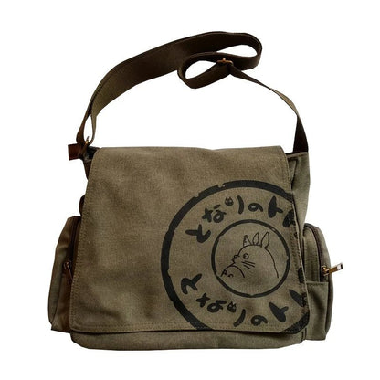 Vintage Cartoon Women Canvas Messenger Bag Large Capacity Tote Bag Women Shoulder Handbag - RELUX.STORE