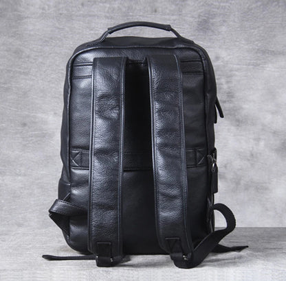 Vintage Crazy Horse Genuine Leather Backpack for Men – Laptop Bag, Daily Rucksack & Travel Knapsack | Large Hiking Bag - RELUX.STORE