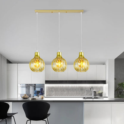 “Vintage Industrial Pendant Light – 1/3 Heads Retro Loft Metal Hanging Lamp E27 Ceiling Chandelier for Living Room & Indoor Lighting” - RELUX.STORE