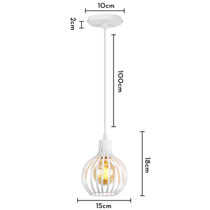 “Vintage Industrial Pendant Light – 1/3 Heads Retro Loft Metal Hanging Lamp E27 Ceiling Chandelier for Living Room & Indoor Lighting” - RELUX.STORE