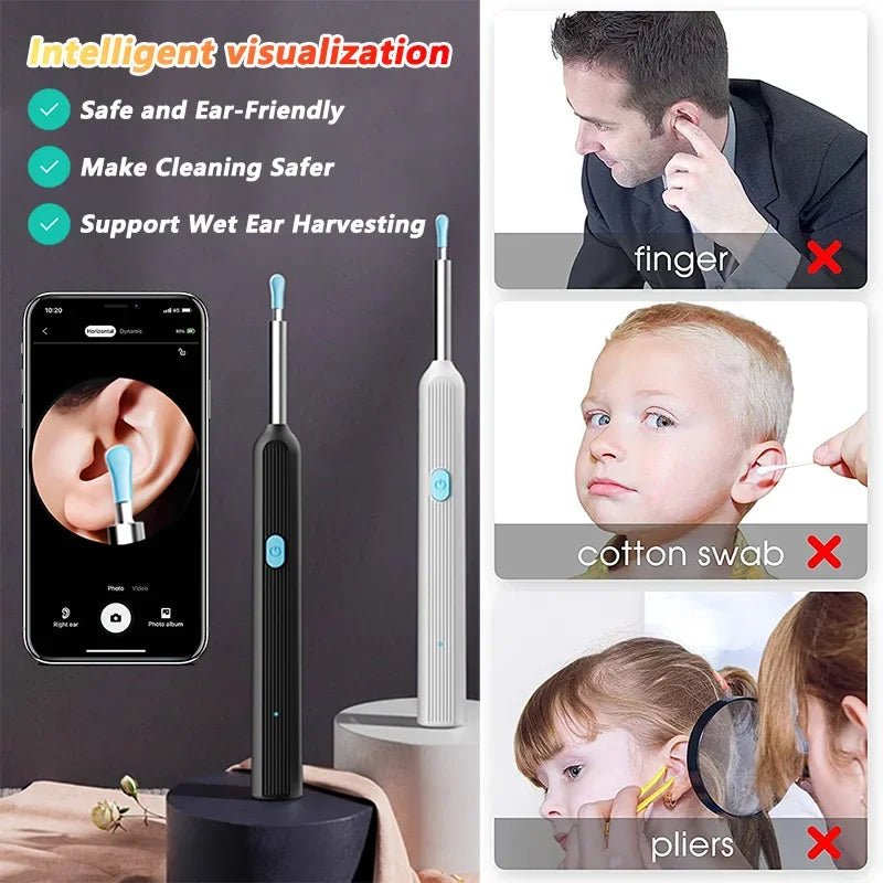 "Visual Ear Wax Cleaner with Camera – Safe Earwax Removal Endoscope, 5M Luminous Otoscope for Ear Cleaning & Care" - RELUX.STORE