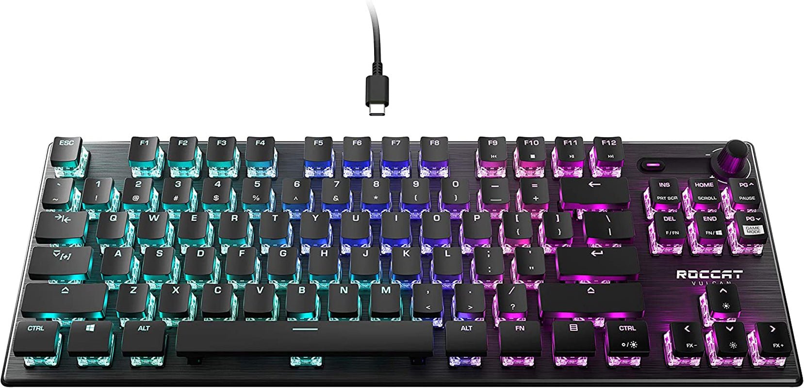 Vulcan TKL Mechanical Gaming Keyboard – Compact Tenkeyless, Titan Optical Switches, RGB AIMO Lighting, Low Profile Aluminum Design, Detachable USB - C, PC & Laptop Gamer Keyboard - RELUX.STORE
