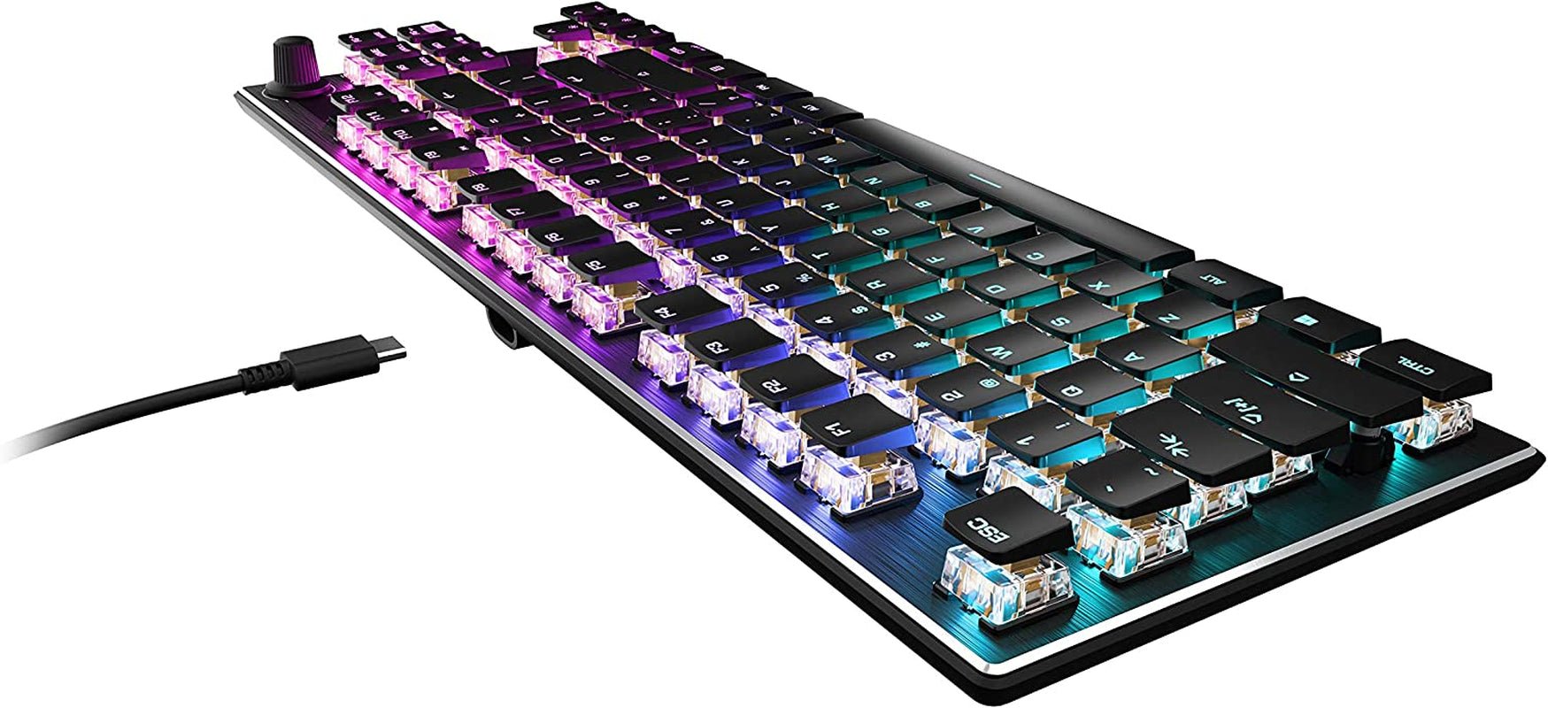 Vulcan TKL Mechanical Gaming Keyboard – Compact Tenkeyless, Titan Optical Switches, RGB AIMO Lighting, Low Profile Aluminum Design, Detachable USB - C, PC & Laptop Gamer Keyboard - RELUX.STORE