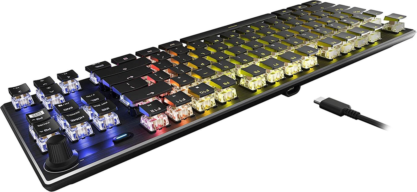 Vulcan TKL Mechanical Gaming Keyboard – Compact Tenkeyless, Titan Optical Switches, RGB AIMO Lighting, Low Profile Aluminum Design, Detachable USB - C, PC & Laptop Gamer Keyboard - RELUX.STORE
