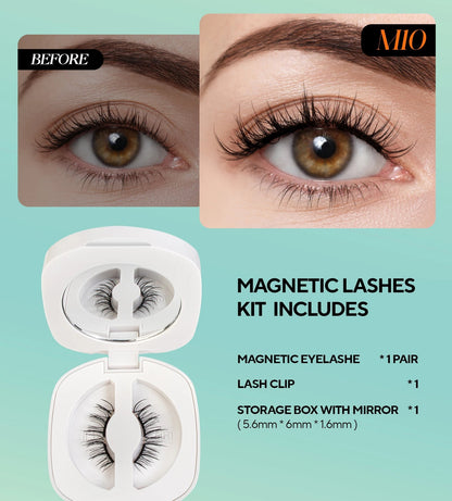 VYRILA Soft Magnetic Eyelashes No Glue Needed Reusable Natural Look 3D Lashes Easy Apply Soft Magnetic Lashes Kit for Eye Makeup - RELUX.STORE
