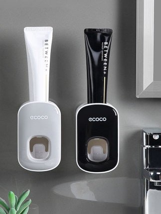 Wall Mounted Automatic Toothpaste Holder Bathroom Accessories Set Dispenser - RELUX.STORE