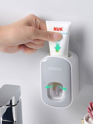 Wall Mounted Automatic Toothpaste Holder Bathroom Accessories Set Dispenser - RELUX.STORE
