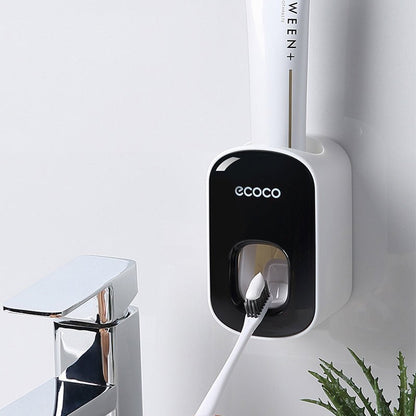 Wall Mounted Automatic Toothpaste Holder Bathroom Accessories Set Dispenser - RELUX.STORE