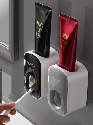Wall Mounted Automatic Toothpaste Holder Bathroom Accessories Set Dispenser - RELUX.STORE