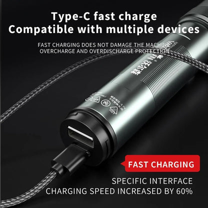 WARSUN 1000 Lm LED Lithium Battery Rechargeable Flashlight Multifunctional Outdoor Torch Portable Zoomable Camping Light - RELUX.STORE