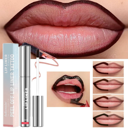 Waterproof Lip Liner Peel Off Tattoo Lipgloss Waterproof Long Lasting Matte Lip Tint Brown Contour Tear - off Lips Stain Cosmetic - RELUX.STORE