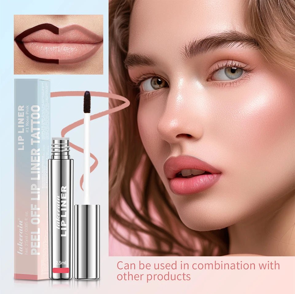 Waterproof Lip Liner Peel Off Tattoo Lipgloss Waterproof Long Lasting Matte Lip Tint Brown Contour Tear - off Lips Stain Cosmetic - RELUX.STORE