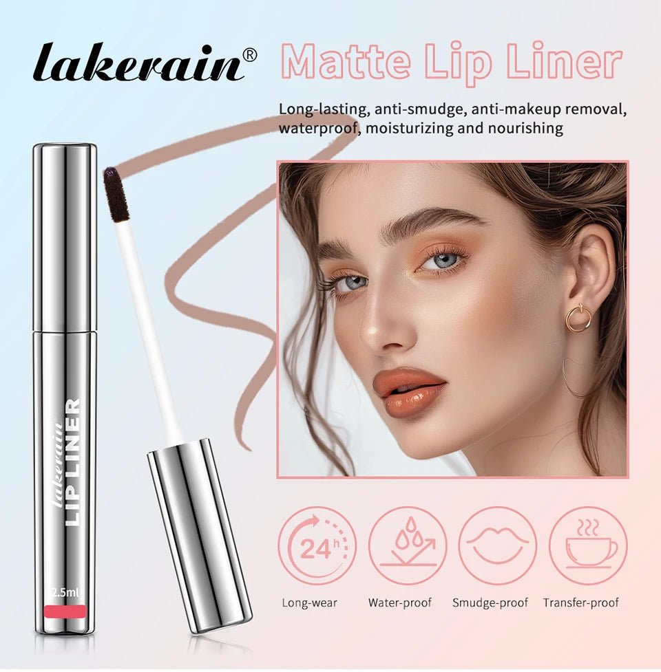 Waterproof Lip Liner Peel Off Tattoo Lipgloss Waterproof Long Lasting Matte Lip Tint Brown Contour Tear - off Lips Stain Cosmetic - RELUX.STORE