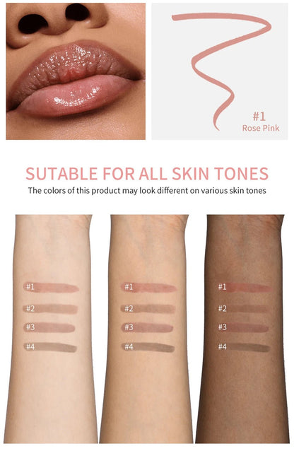 Waterproof Lip Liner Peel Off Tattoo Lipgloss Waterproof Long Lasting Matte Lip Tint Brown Contour Tear - off Lips Stain Cosmetic - RELUX.STORE