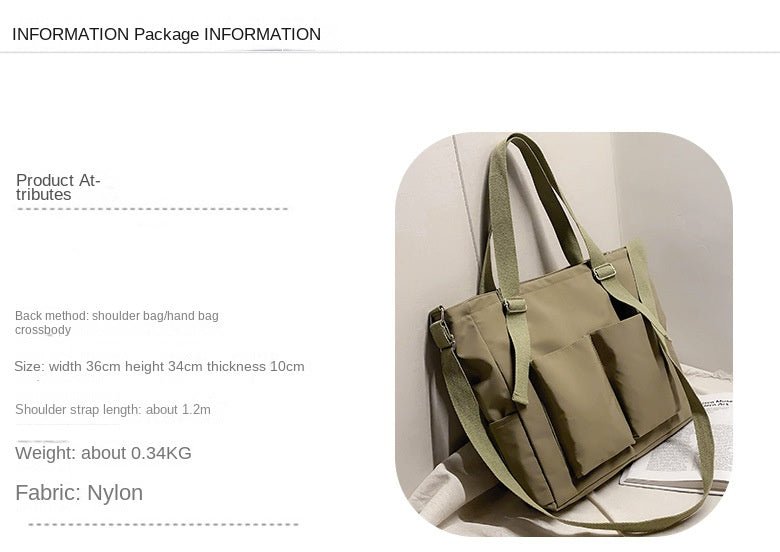Waterproof Oxford Large Capacity Women Handbag Shoulder Bag Female Crossbody Bags for Women Casual Tote Bag - RELUX.STORE