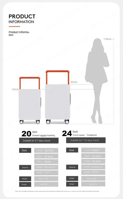 Wide Handle Suitcase 20/24 inch High Quality Rolling Luggage Spinner Wheels Men Travel Bag Women Cabin Password Trolley luggage - RELUX.STOREWide Handle Suitcase 20/24 inch High Quality Rolling Luggage Spinner Wheels Men Travel Bag Women Cabin Password Trolley luggage
