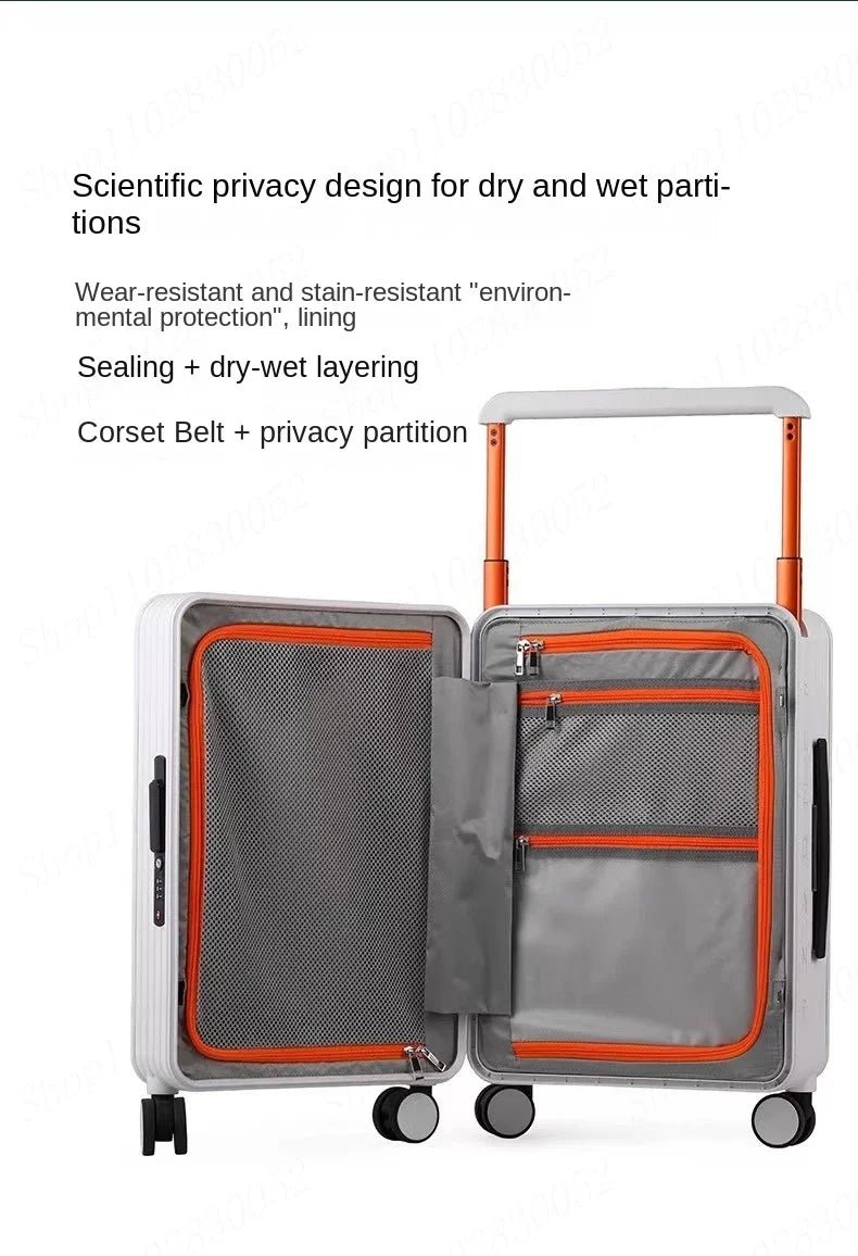 Wide Handle Suitcase 20/24 inch High Quality Rolling Luggage Spinner Wheels Men Travel Bag Women Cabin Password Trolley luggage - RELUX.STOREWide Handle Suitcase 20/24 inch High Quality Rolling Luggage Spinner Wheels Men Travel Bag Women Cabin Password Trolley luggage