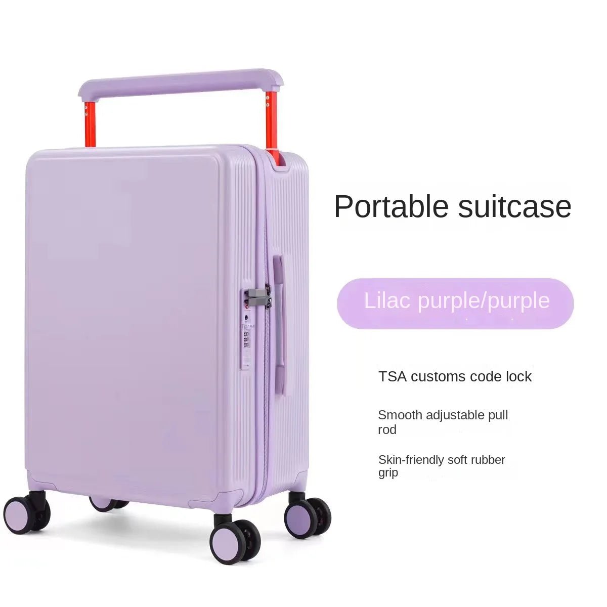 Wide Handle Suitcase 20/24 inch High Quality Rolling Luggage Spinner Wheels Men Travel Bag Women Cabin Password Trolley luggage - RELUX.STOREWide Handle Suitcase 20/24 inch High Quality Rolling Luggage Spinner Wheels Men Travel Bag Women Cabin Password Trolley luggage