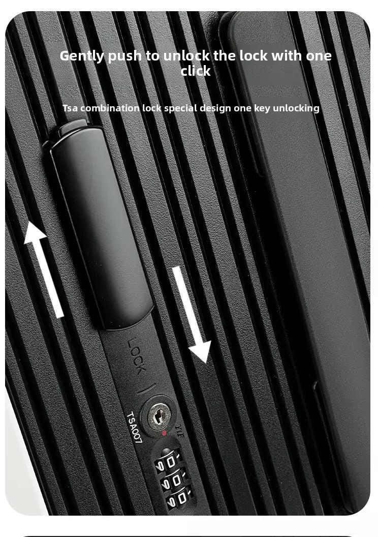 Wide Handlebar Travel Balance Trolley Suitcase with 360° Spinner Wheel TSA Lock Rolling Luggage High - quality Durable PC Material - RELUX.STOREWide Handlebar Travel Balance Trolley Suitcase with 360° Spinner Wheel TSA Lock Rolling Luggage High - quality Durable PC Material