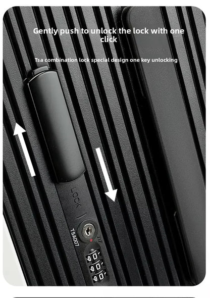 Wide Handlebar Travel Balance Trolley Suitcase with 360° Spinner Wheel TSA Lock Rolling Luggage High - quality Durable PC Material - RELUX.STOREWide Handlebar Travel Balance Trolley Suitcase with 360° Spinner Wheel TSA Lock Rolling Luggage High - quality Durable PC Material