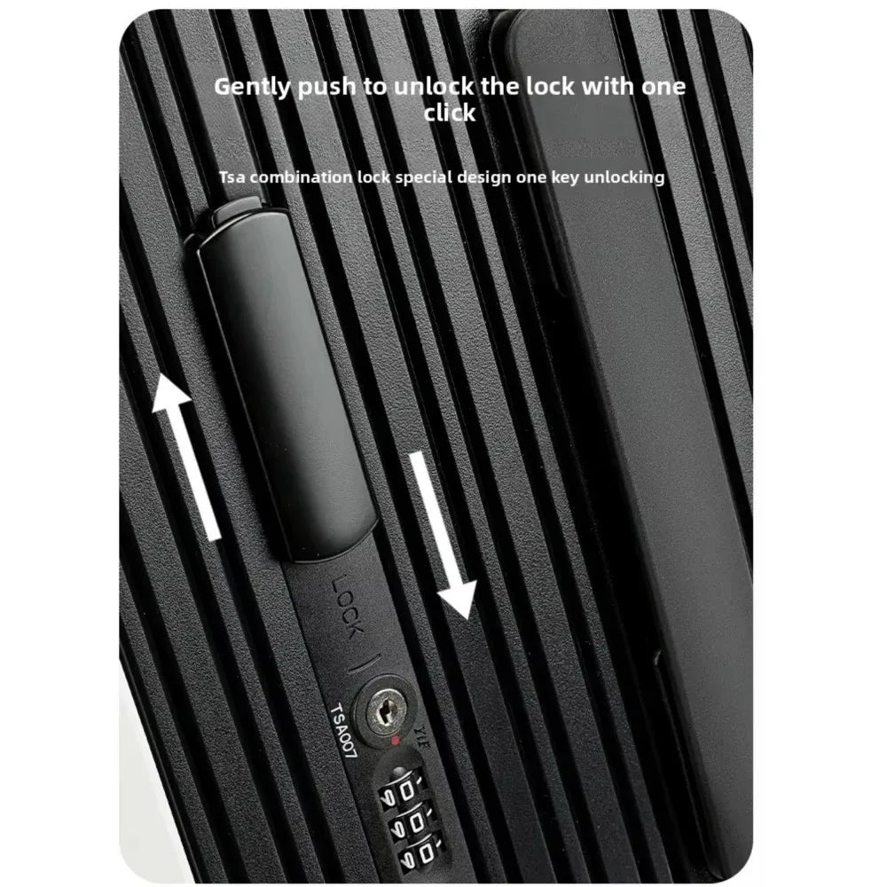 Wide Handlebar Travel Balance Trolley Suitcase with 360° Spinner Wheel TSA Lock Rolling Luggage High - quality Durable PC Material - RELUX.STOREWide Handlebar Travel Balance Trolley Suitcase with 360° Spinner Wheel TSA Lock Rolling Luggage High - quality Durable PC Material