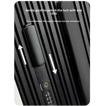 Wide Handlebar Travel Balance Trolley Suitcase with 360° Spinner Wheel TSA Lock Rolling Luggage High - quality Durable PC Material - RELUX.STOREWide Handlebar Travel Balance Trolley Suitcase with 360° Spinner Wheel TSA Lock Rolling Luggage High - quality Durable PC Material