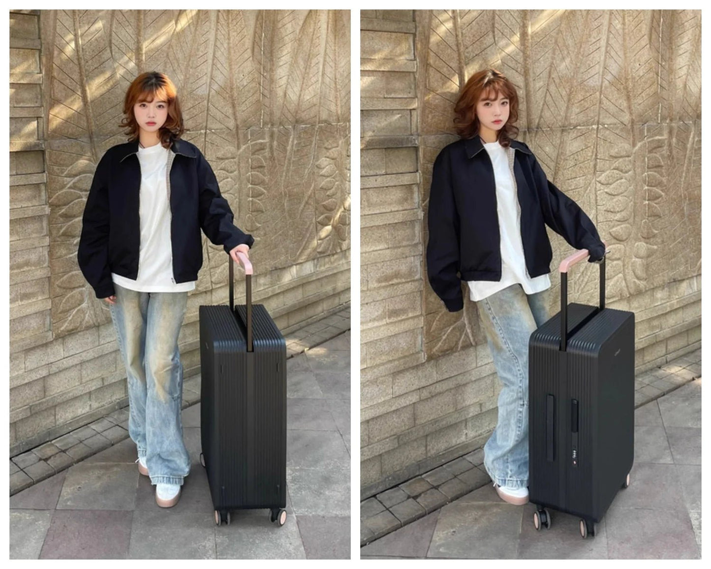 Wide Handlebar Travel Balance Trolley Suitcase with 360° Spinner Wheel TSA Lock Rolling Luggage High - quality Durable PC Material - RELUX.STOREWide Handlebar Travel Balance Trolley Suitcase with 360° Spinner Wheel TSA Lock Rolling Luggage High - quality Durable PC Material